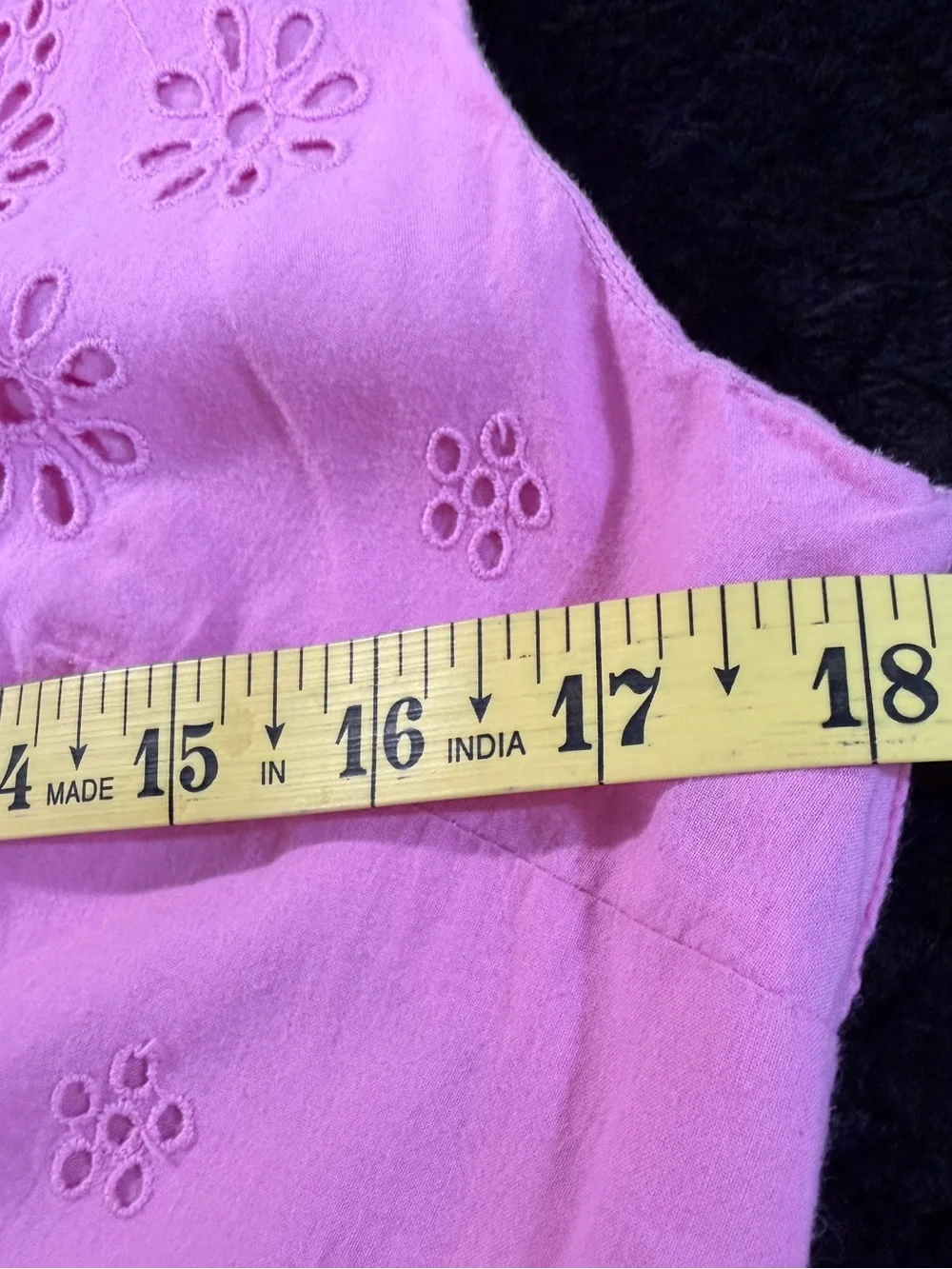 J. Crew‎ Pink Cotton Sundress with Eyelet Detail